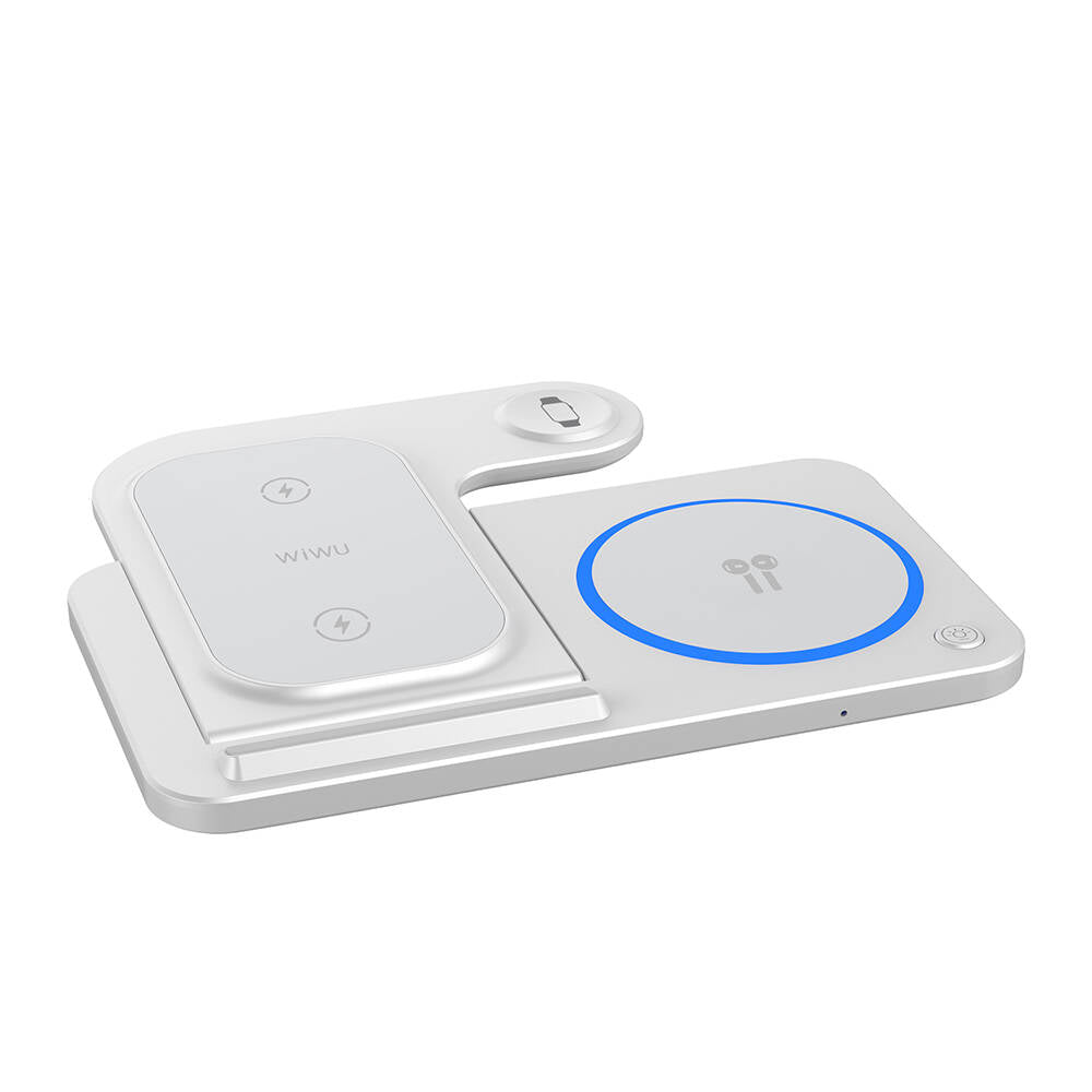 Wiwu Wi-W020 3in1 Katlanabilir Hızlı Şarj Özellikli Magnetik Kablosuz Şarj Standı Wiwu Wi-W020 3in1 Katlanabilir Hızlı Şarj Özellikli Magnetik Kablosuz Şarj Standı